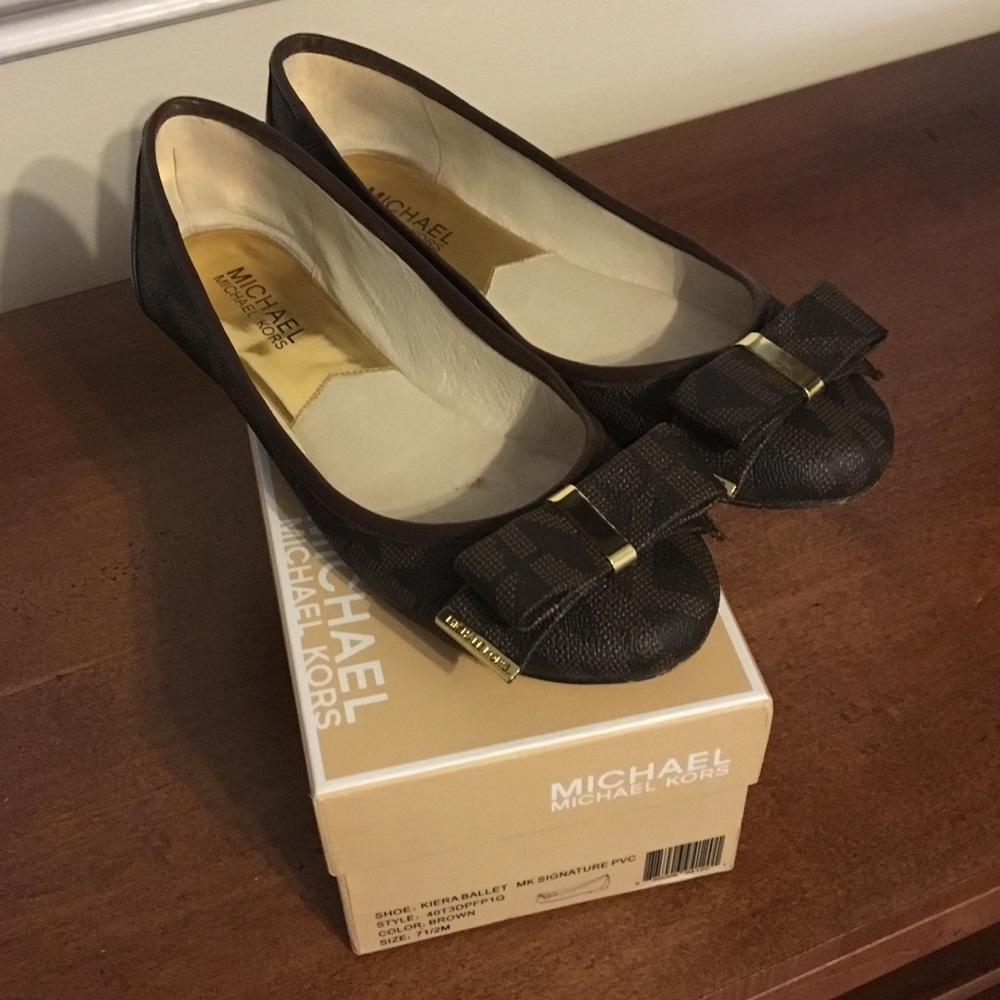 Michael Kors Kiera Ballet flats MK Signature 7.5